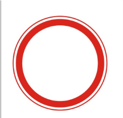 Знак дорожный "Движение запрещено"  ГОСТ Р 52290-2004, II-типоразмер, D-700мм