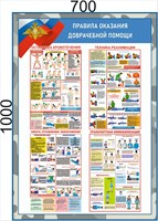 Баннер Правила оказания доврачебной помощи 700 х 1000 мм