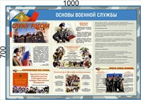 Баннер Основы военной службы 1000 х 700 мм