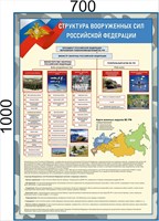 Баннер Структура Вооруженных сил РФ 700 х 1000мм