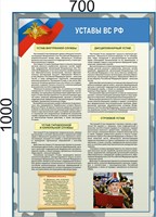 Баннер Уставы ВС РФ 700 х 1000мм