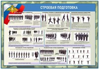 Стенд "Строевая подготовка" 1000 х 700 - ПВХ-3мм ОБЗР16
