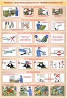 Правила ТБ при металлообработке 700 х 1000мм, ПВХ-3мм