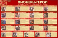 Стенд Пионеры - Герои 1500 х 1000мм, ПВХ-3мм (Арт.НП12)