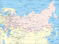 Стенд Карта Российской Федерации
