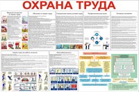 Стенд Охрана Труда 1200 х 800 пластик 3мм