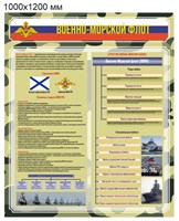 Комплект стендов "Виды и род войск РФ; Воинские Уставы; в комплекте 9шт. - размер каждого 1000 х 1200мм, ПВХ-3мм 2677
