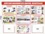 Стенд Действия населения при авариях, катастрофах - 1000 х 750мм, ПВХ-3мм, карман А4-2шт. (горизонтальный)