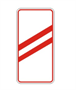 Знак дорожный "Приближение к железнодорожному переезду" ГОСТ Р52290-2004, II-типоразмер, сторона В-700мм, Н-350мм