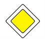 Знак дорожный "Главная дорога" ГОСТ Р 52290-2004, II-типоразмер, В-700мм