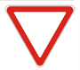 Знак дорожный "Уступи дорогу"  ГОСТ Р 52290-2004, II-типоразмер, сторона А-900мм