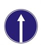 Знак дорожный "Движение прямо"  ГОСТ Р 52290-2004, II-типоразмер, D-700мм